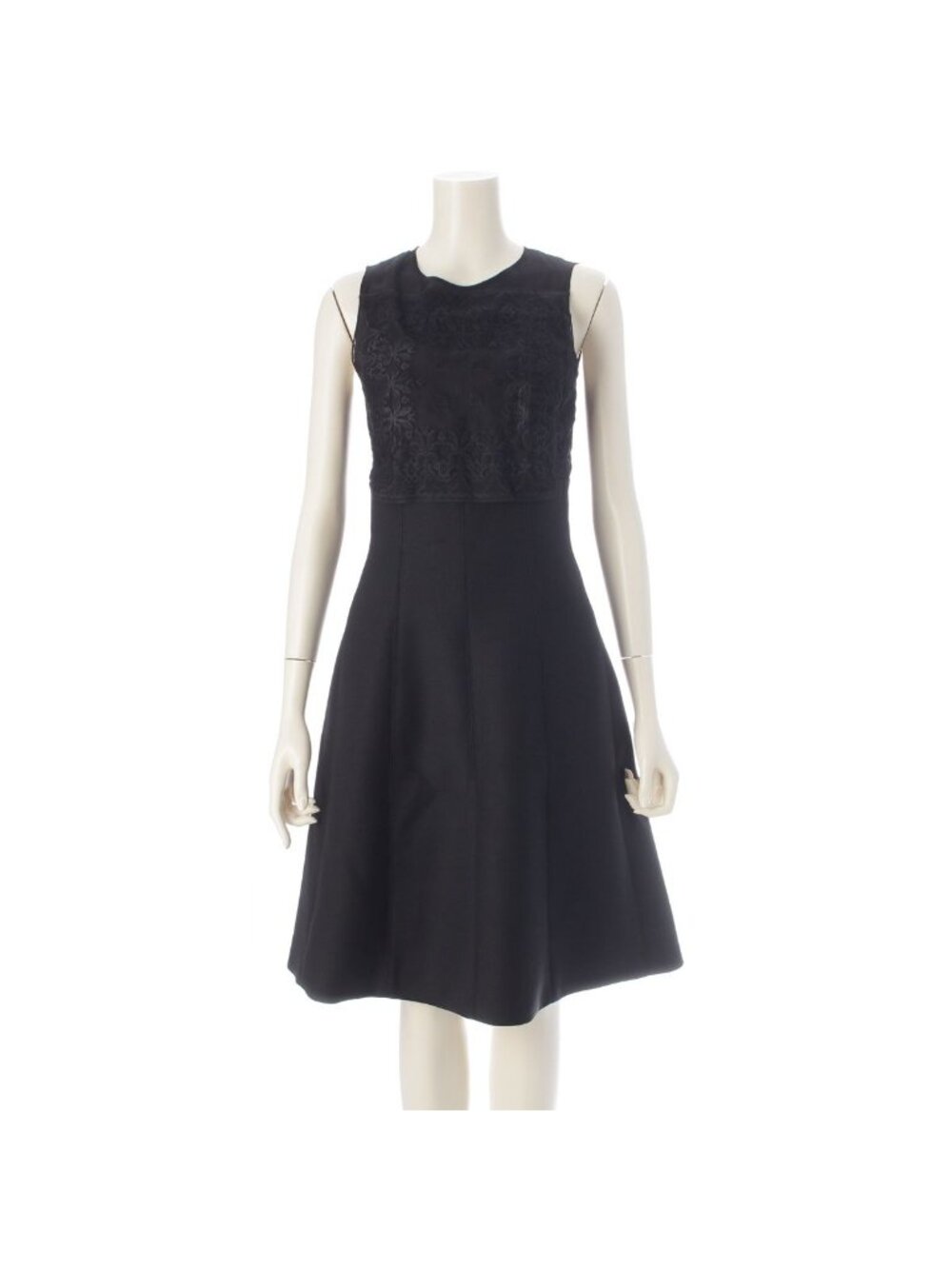 Dior Rough Simmons Era Polyester Flower Embroidery Sleeveless Shear Dress 5
